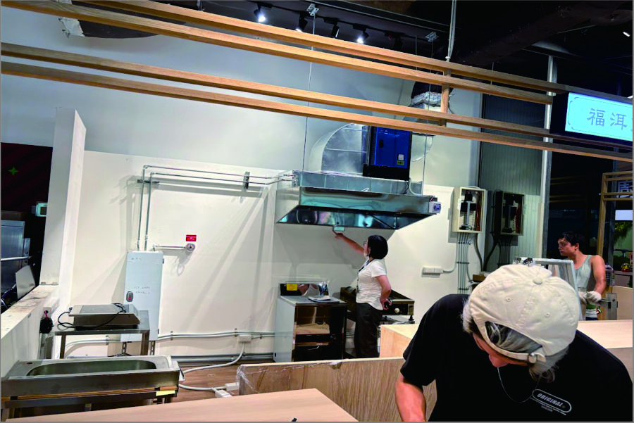 台北文創-美食街廚房滅火設備